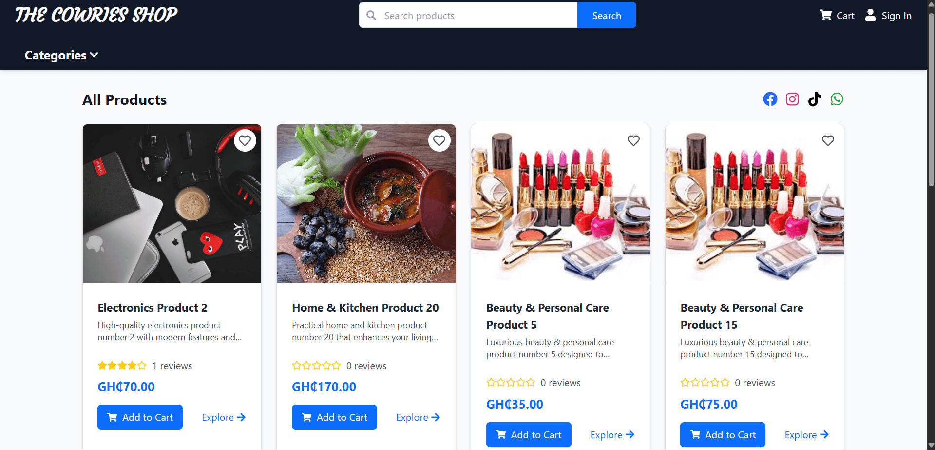 E-commerce Website
